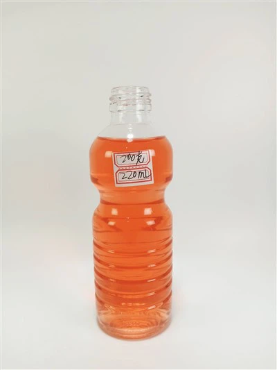 بطری شیشه ای 220 میلی لیتری برای آب ارواح